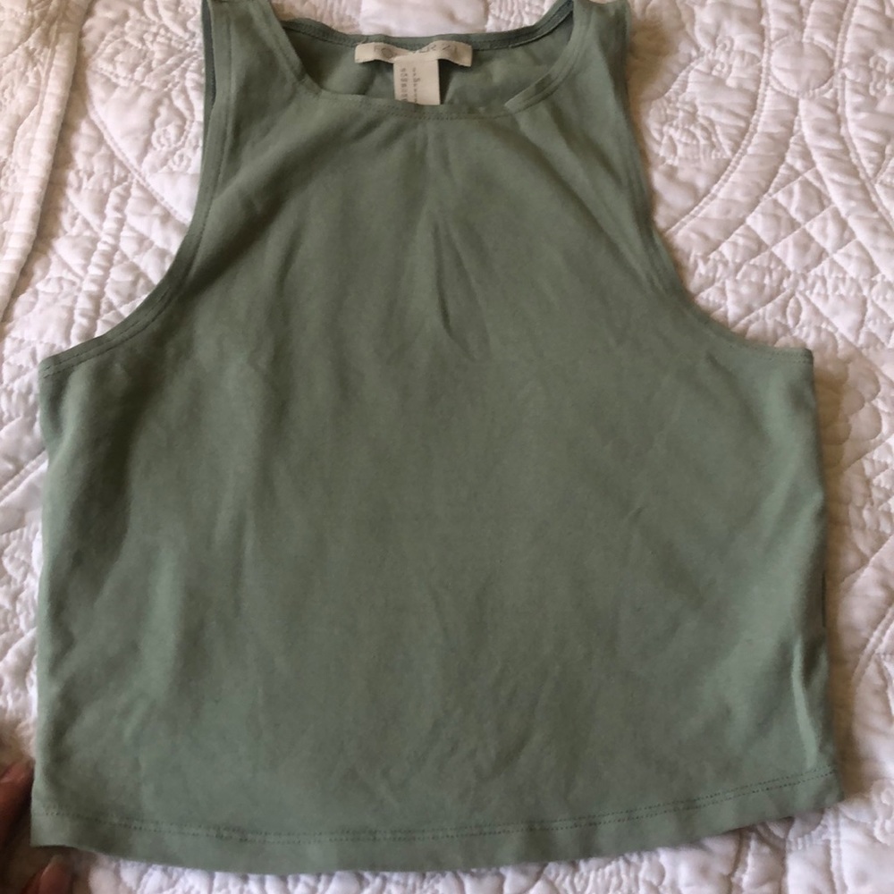 Mint green crop top!